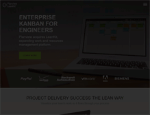 Tablet Screenshot of leankit.com